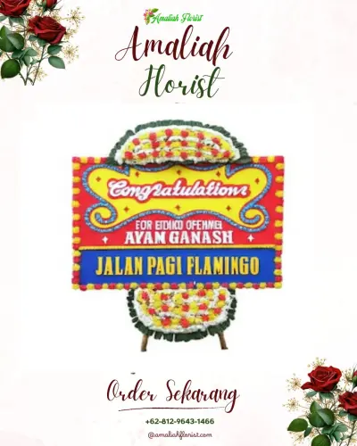 Bunga Papan Congratulation di Limbangan Kulon